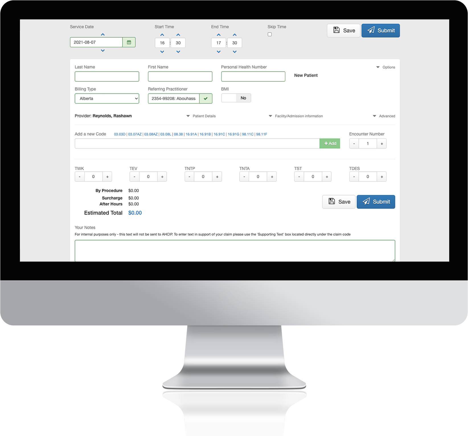 physician-billing-entry