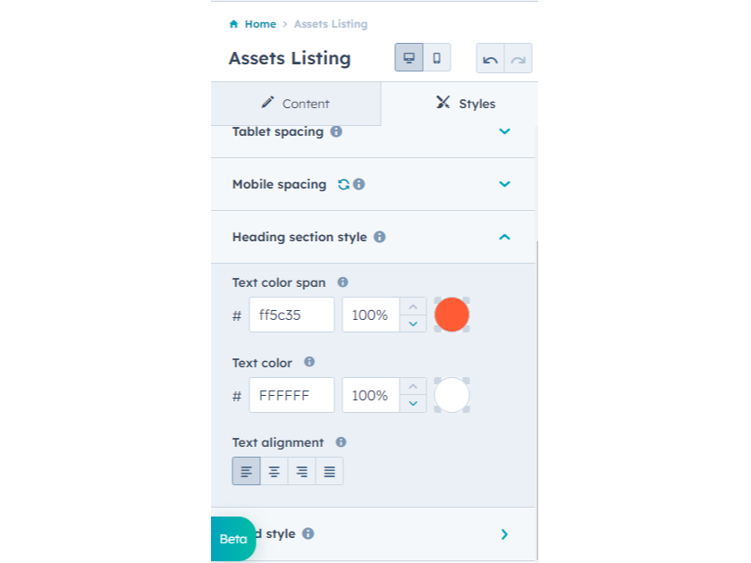 Easily change module style.