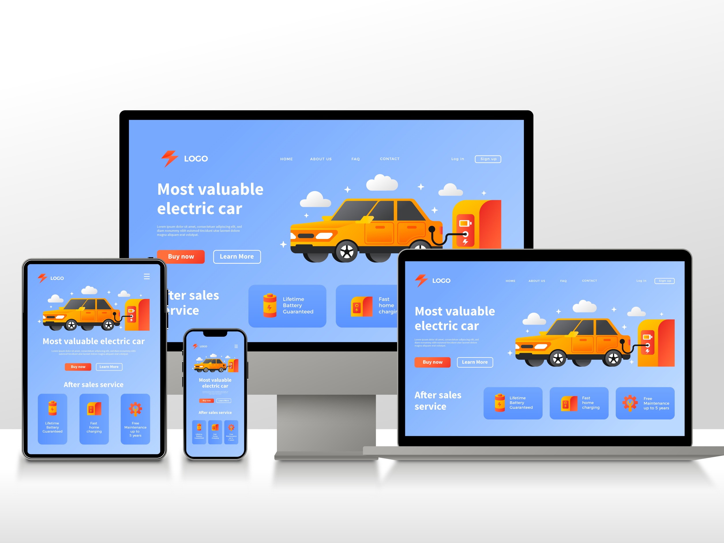 Theme for every device. Fully Responsive