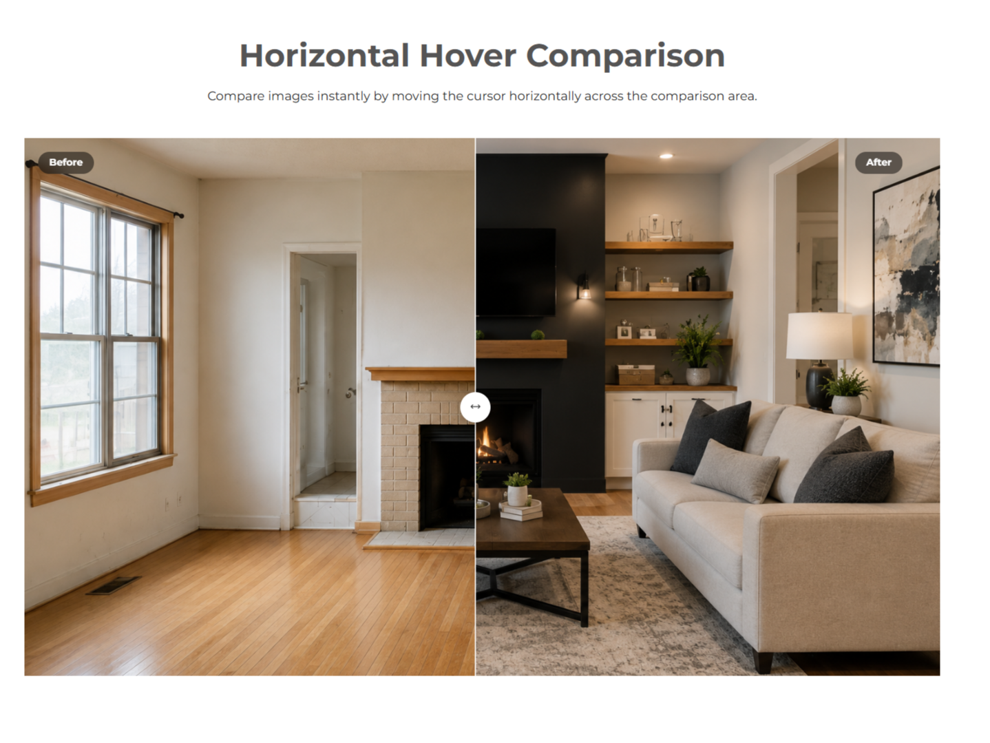 Horizontal Hover Comparison
