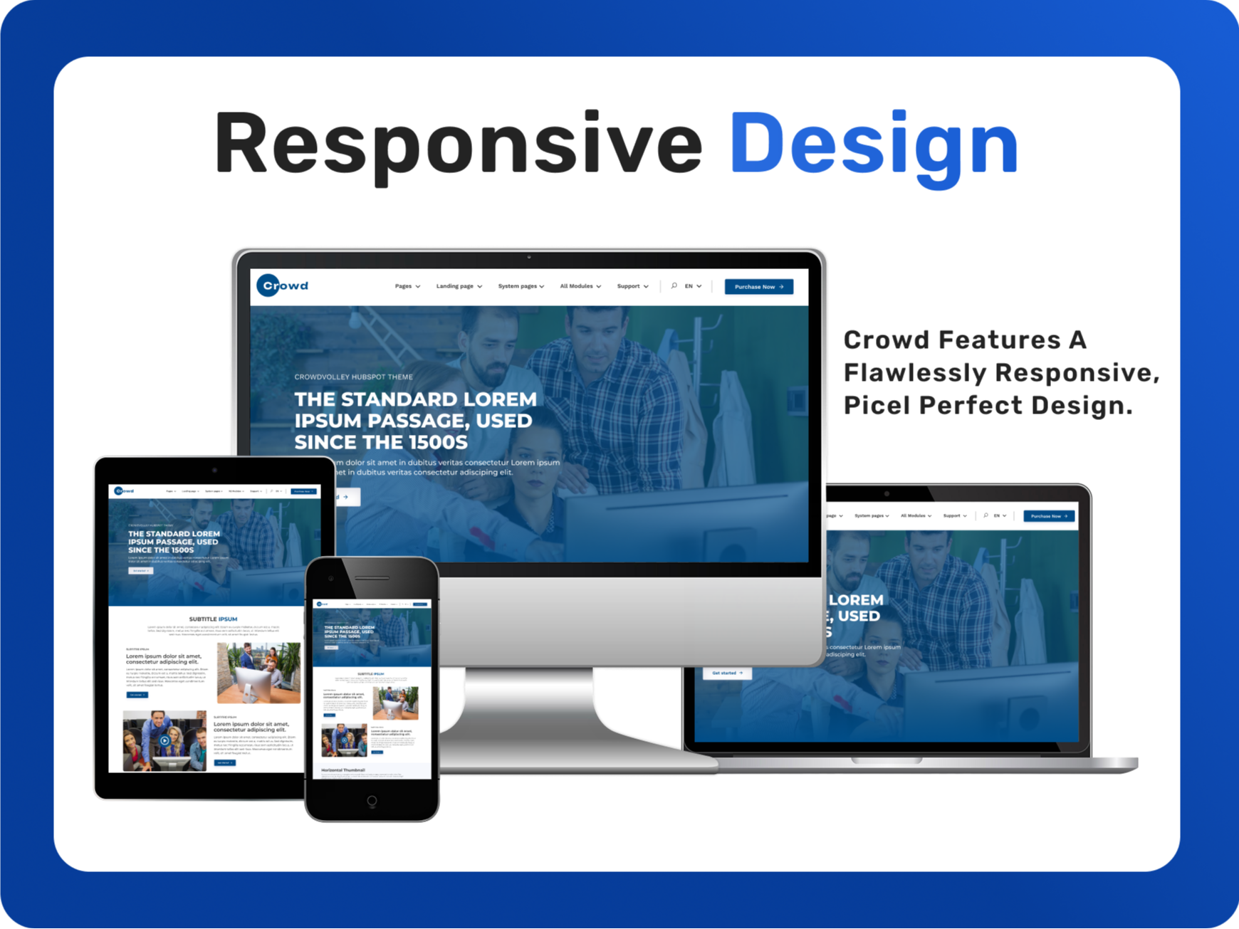 100% Responsive Across All Devices