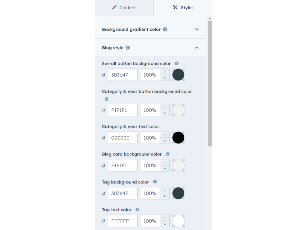 Style your modules your way—with just a click.