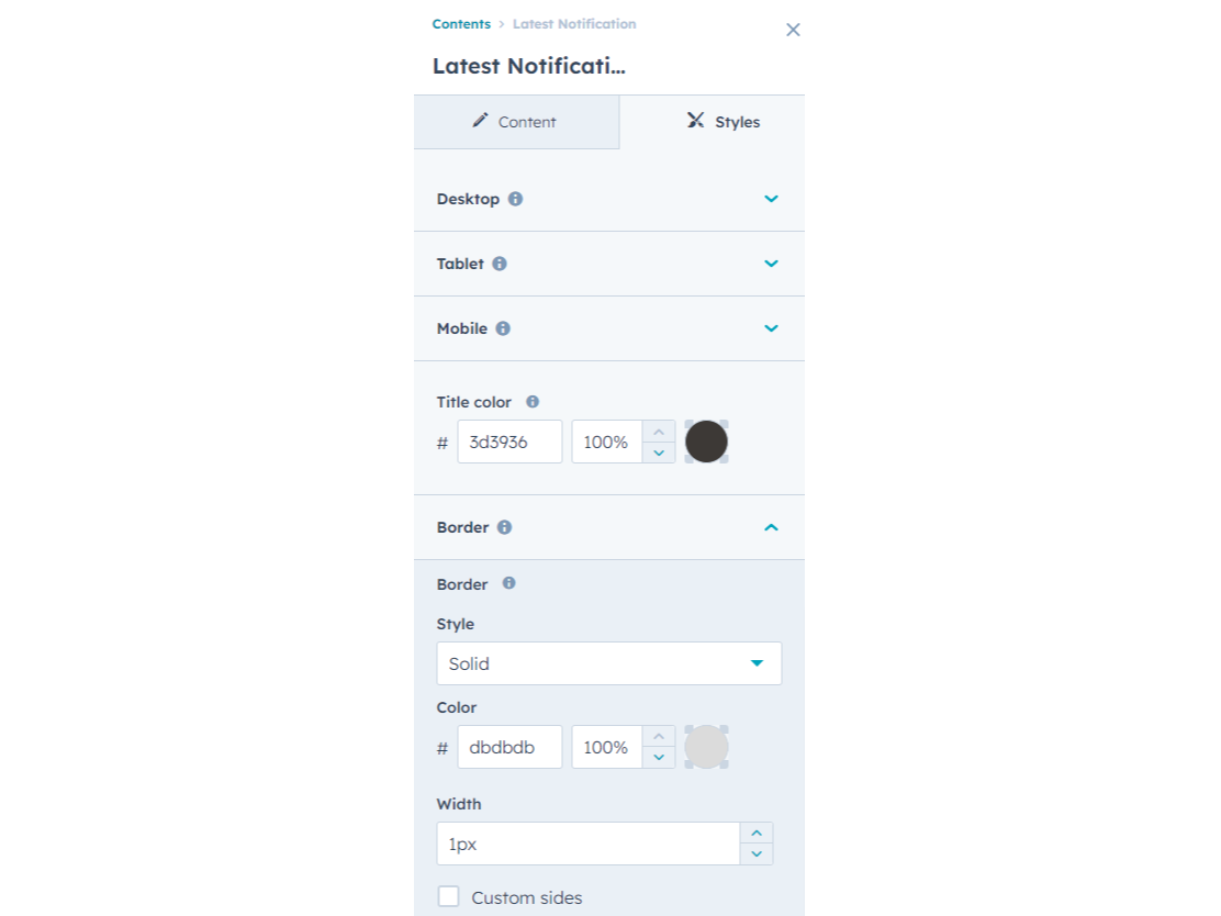Easily change module sytle