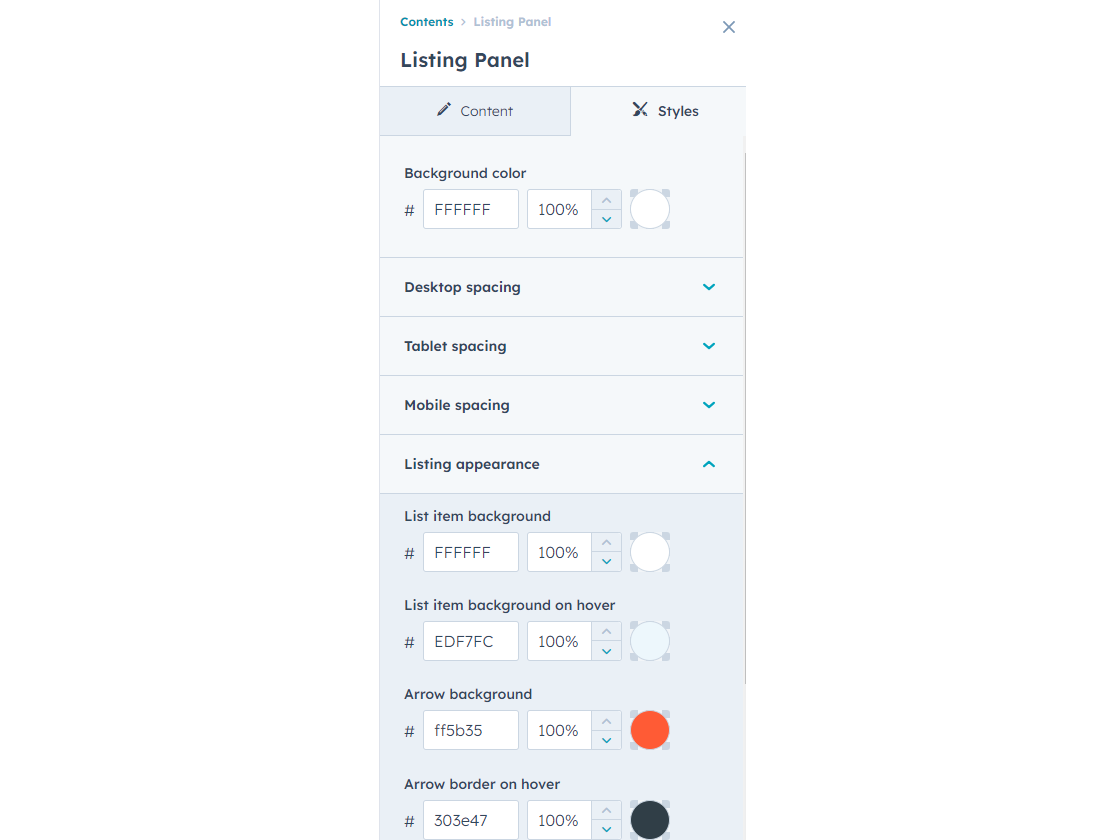 Easily change module sytle