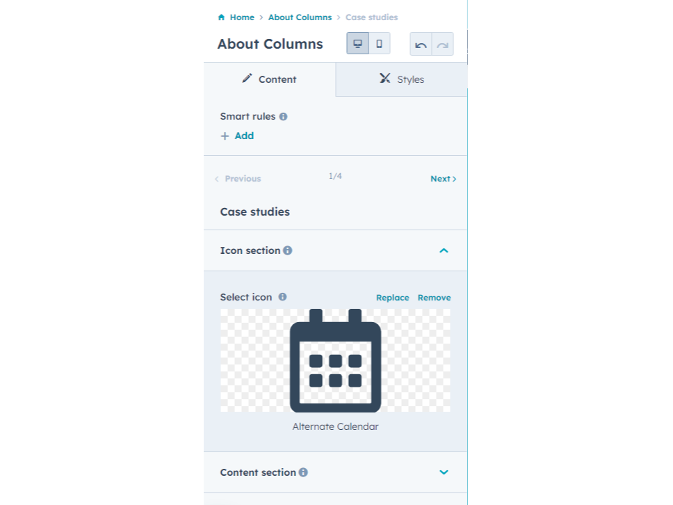 Loop feature in the module.