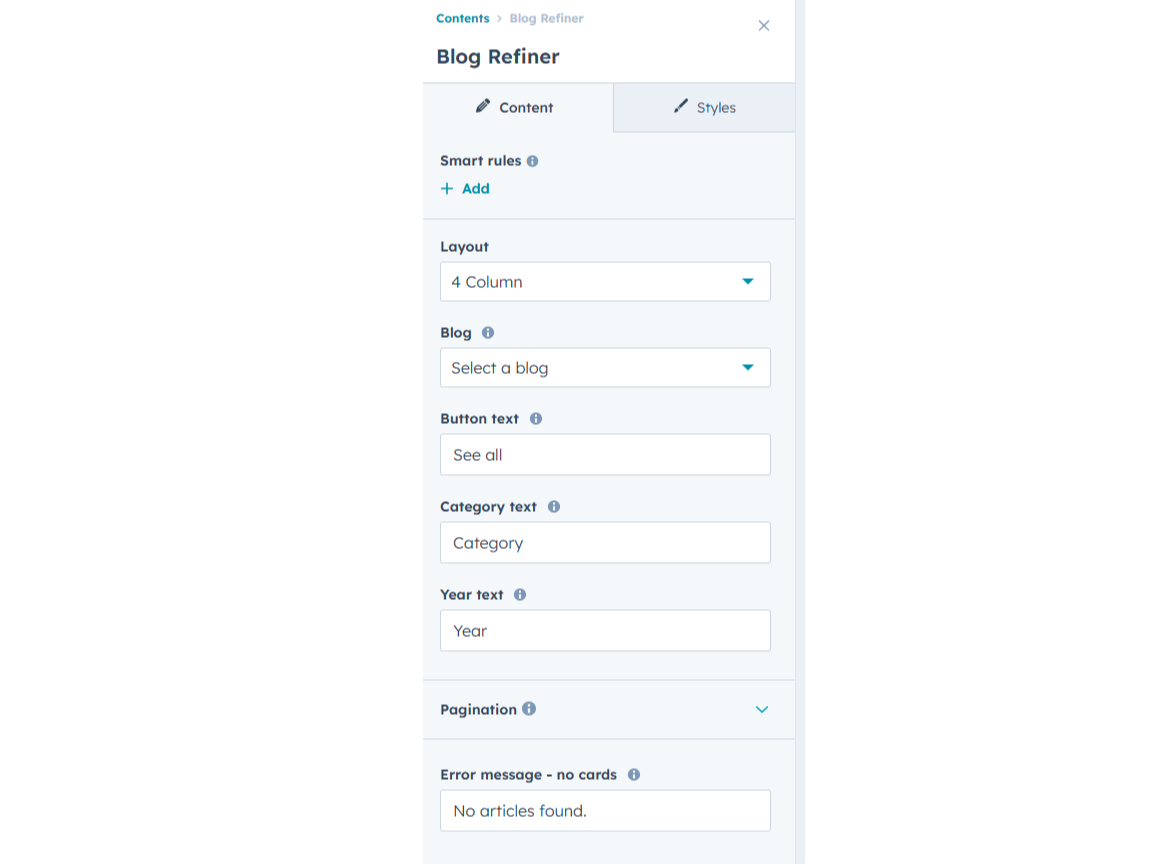 Instantly adjust your module layout.