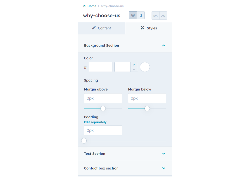 Easily change module style