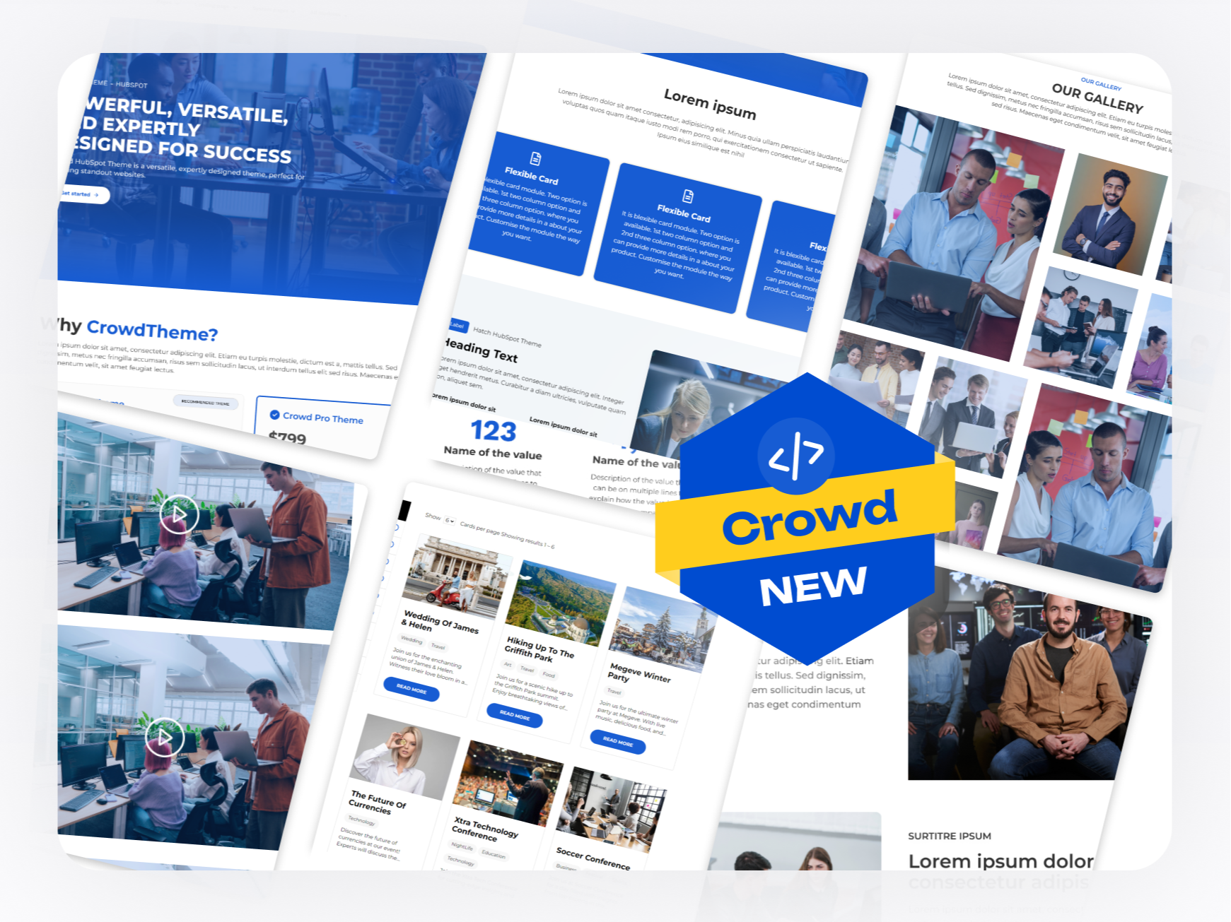 Crowd is the premier  Theme for HubSpot