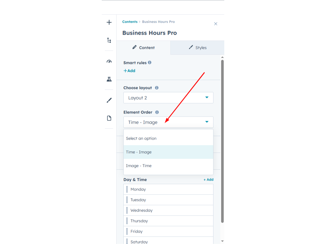 Flexible Element Order