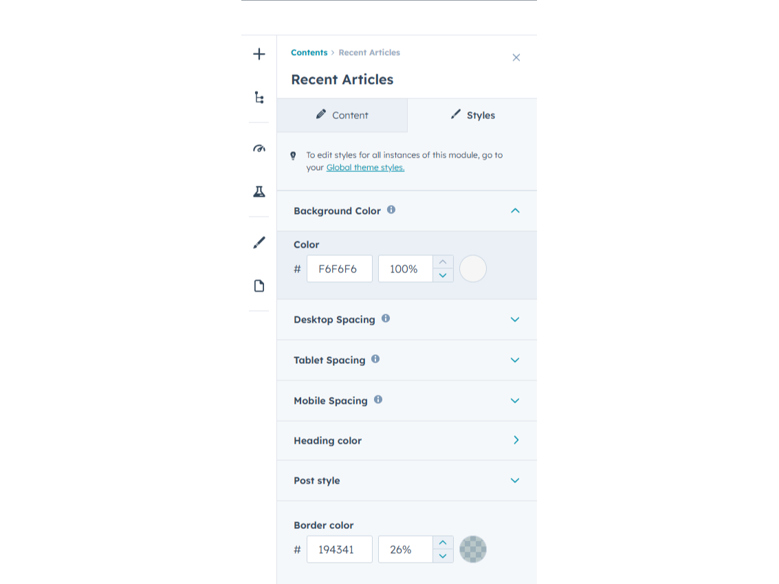 Fully Customizable Design