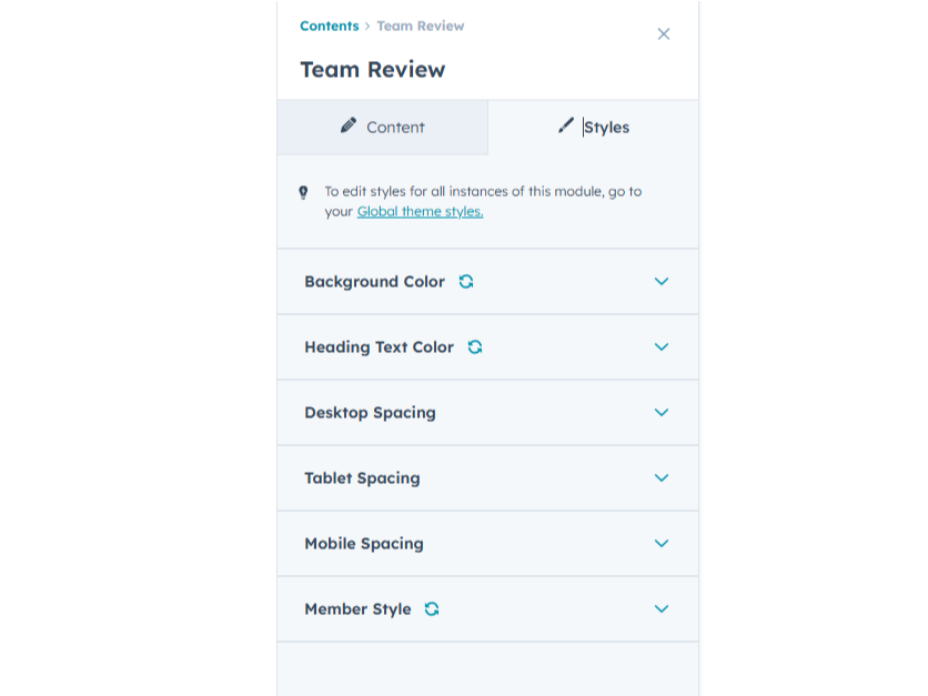 Easily change module style.