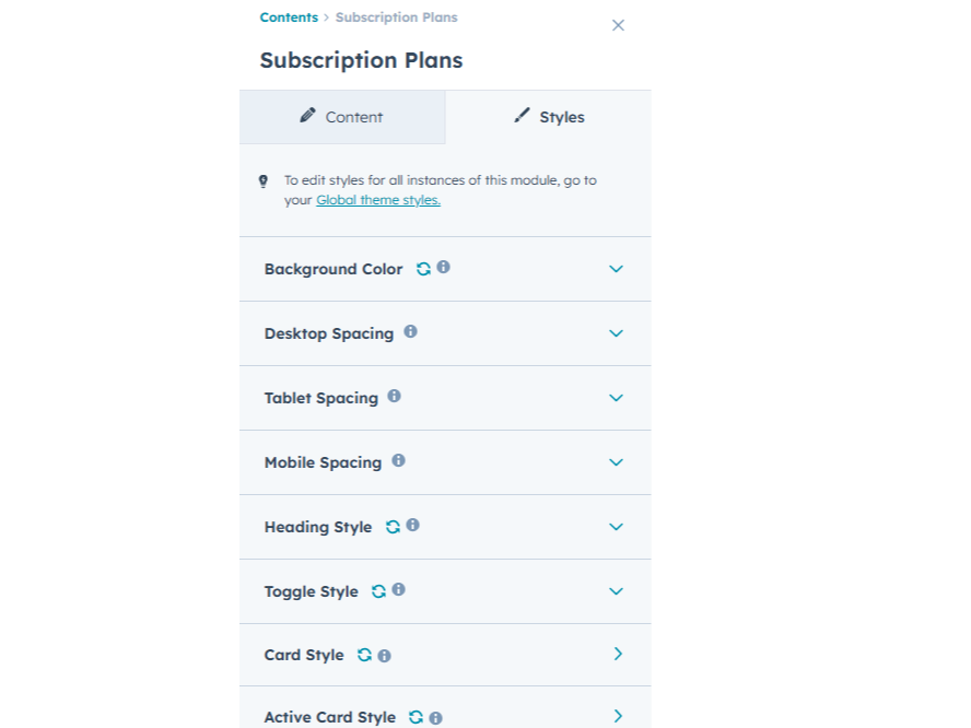 Easily change module style.