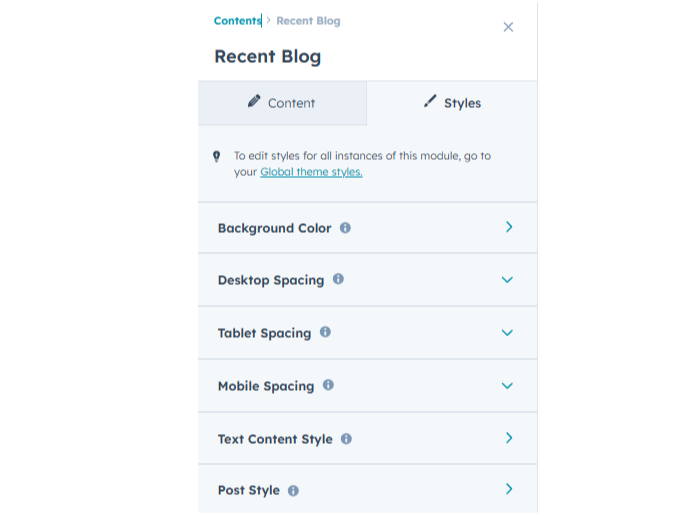 Easily change module style.