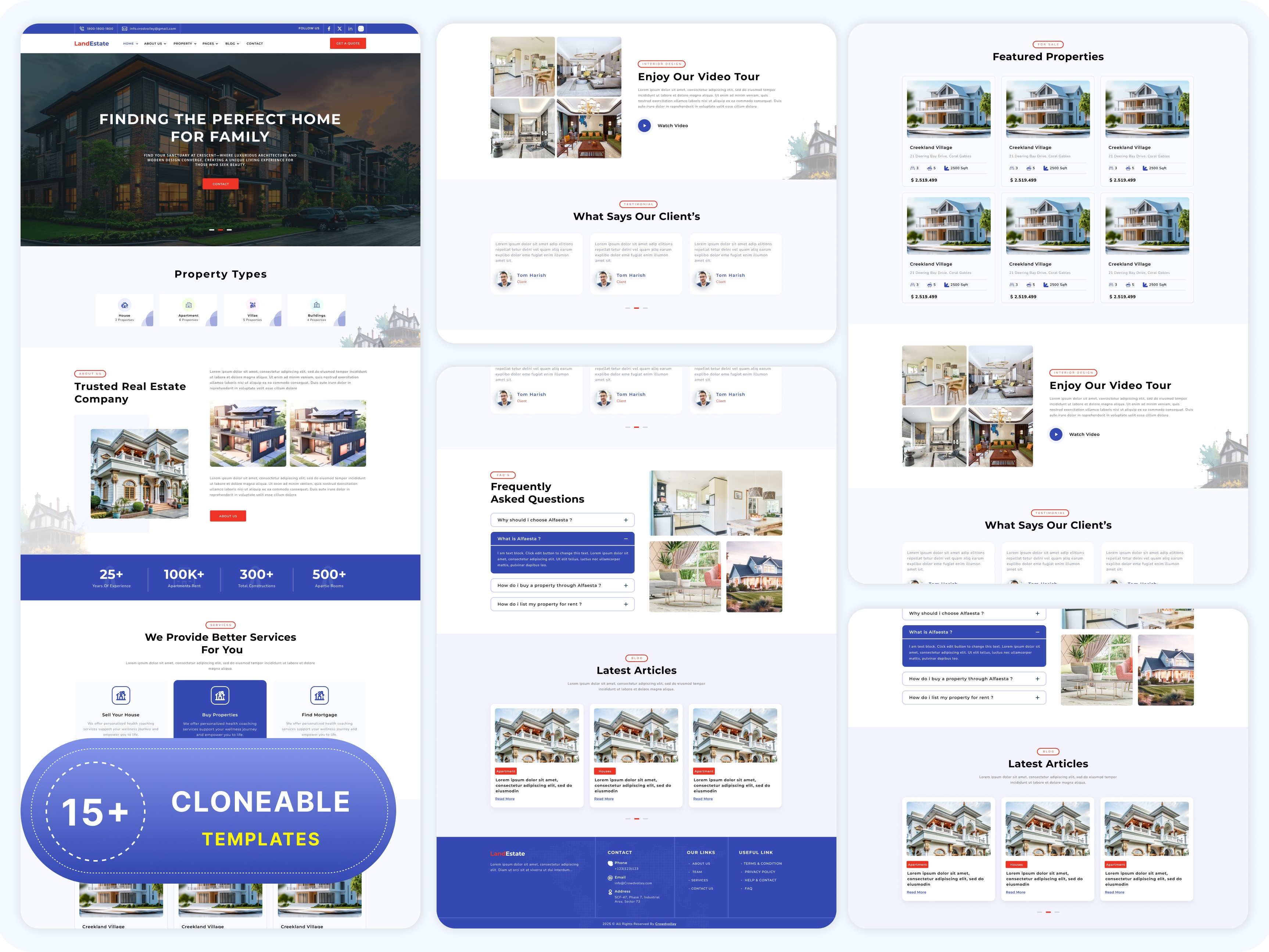 15+ Fully Customizable Templates Included