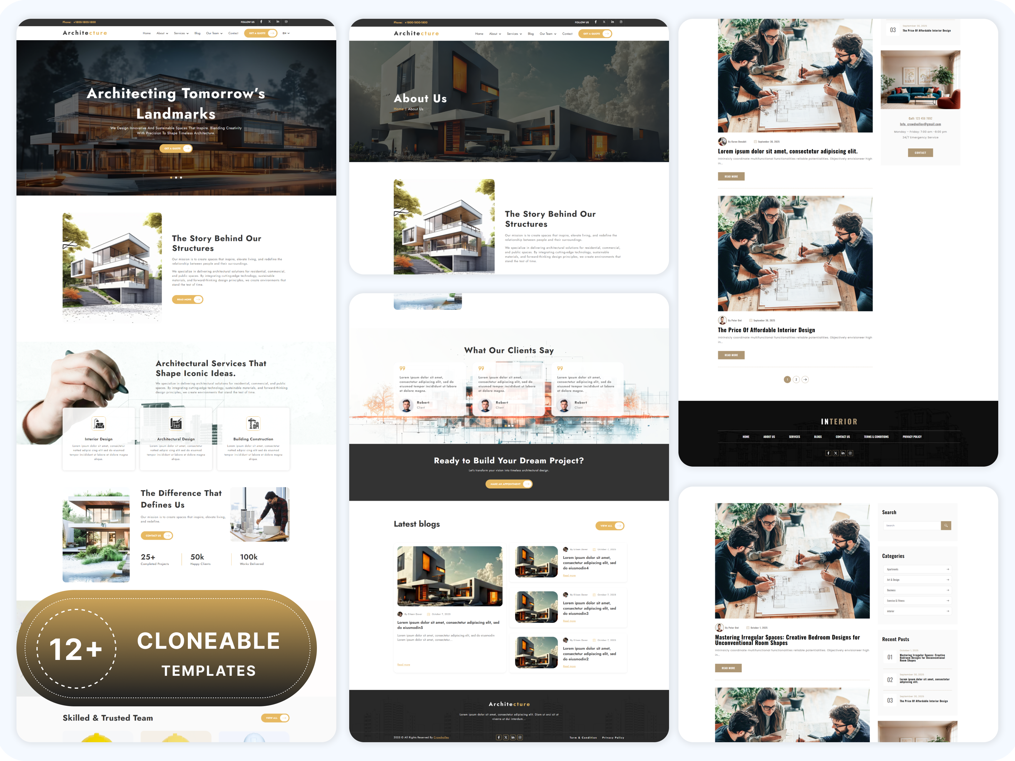 12+ Fully Customizable Templates Included
