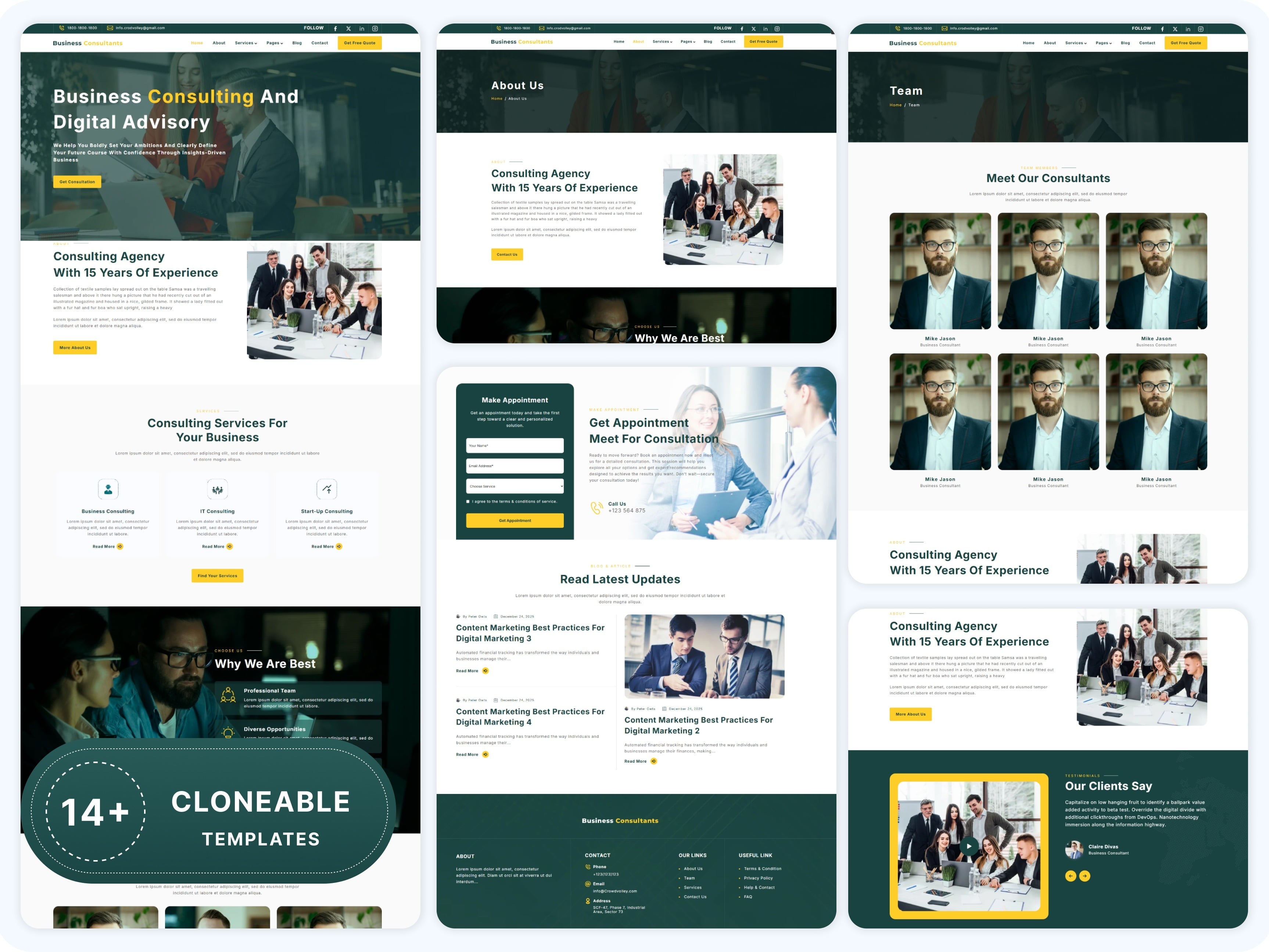 14+ Fully Customizable Templates Included
