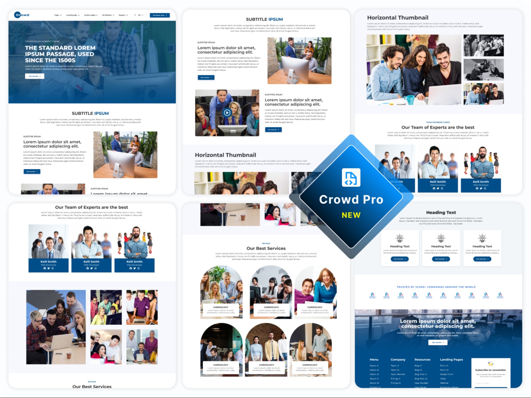 Crowd Pro is the premium Theme for HubSpot