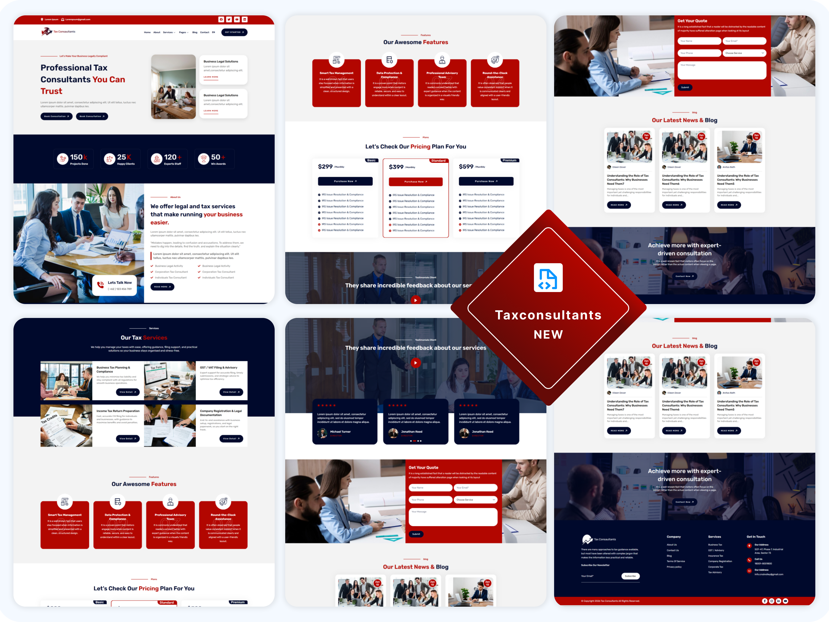 A Theme Designed for Tax Consultants