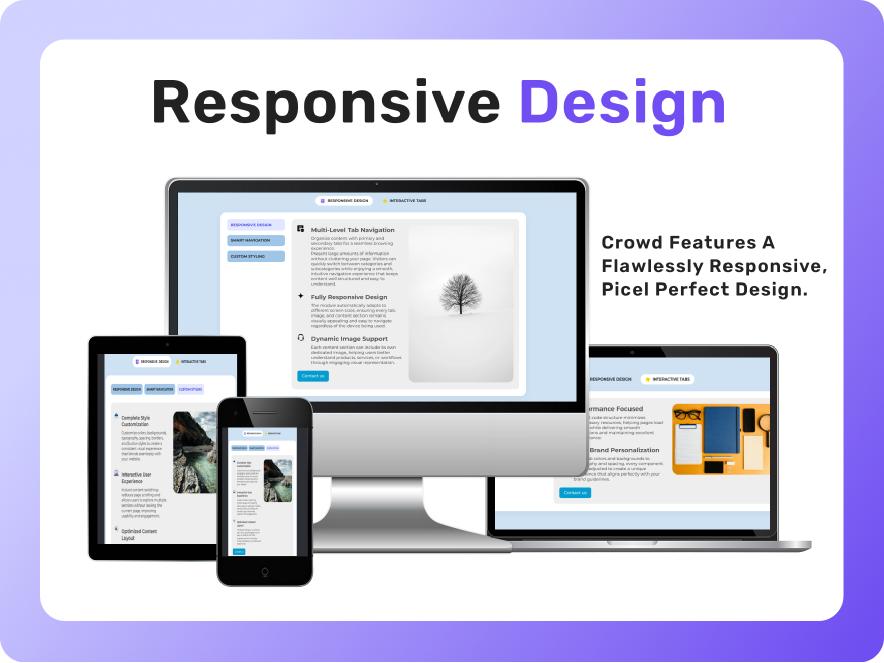 Fully Responsive Design