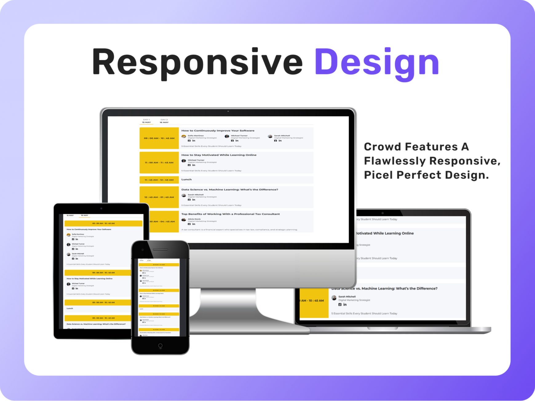 Responsive Mobile Experience