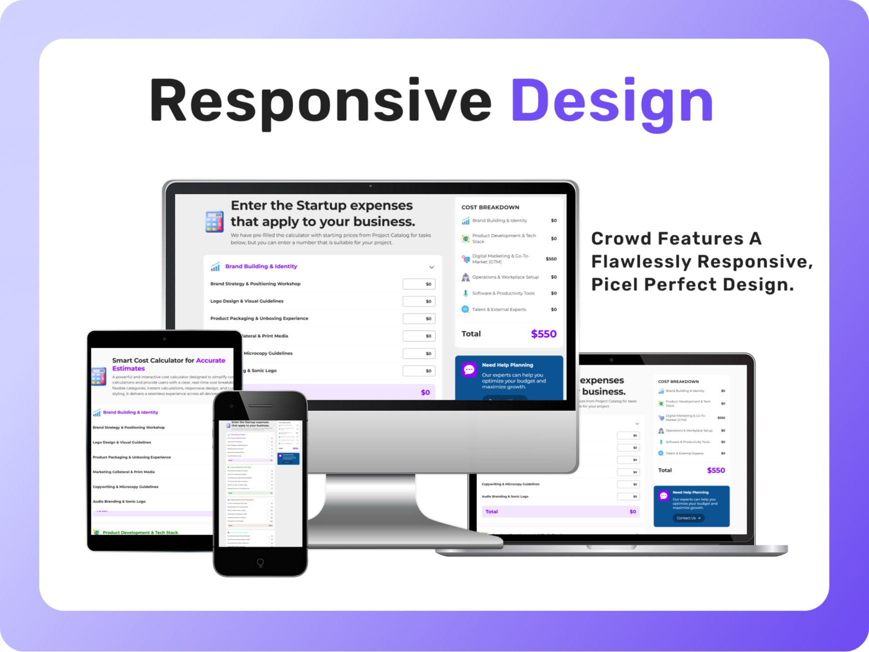 Fully Responsive Design
