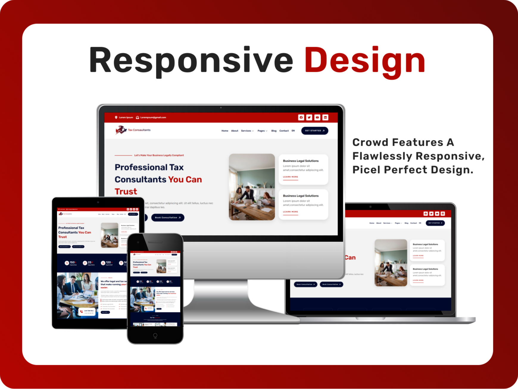 Accessible Care, Anytime, Anywhere — 100% Fully Responsive.