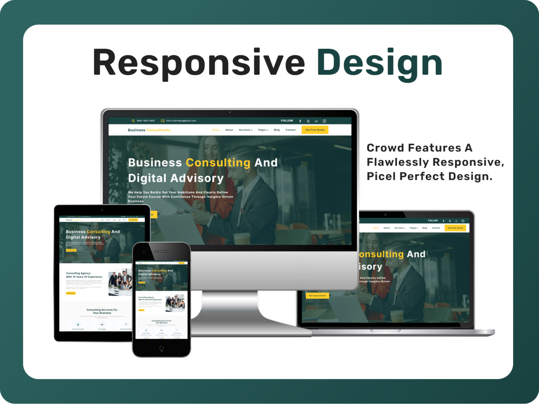 Accessible Care, Anytime, Anywhere — 100% Fully Responsive.