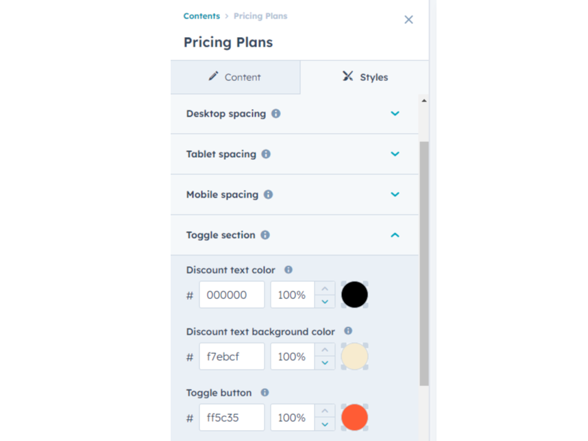 Easily change module style