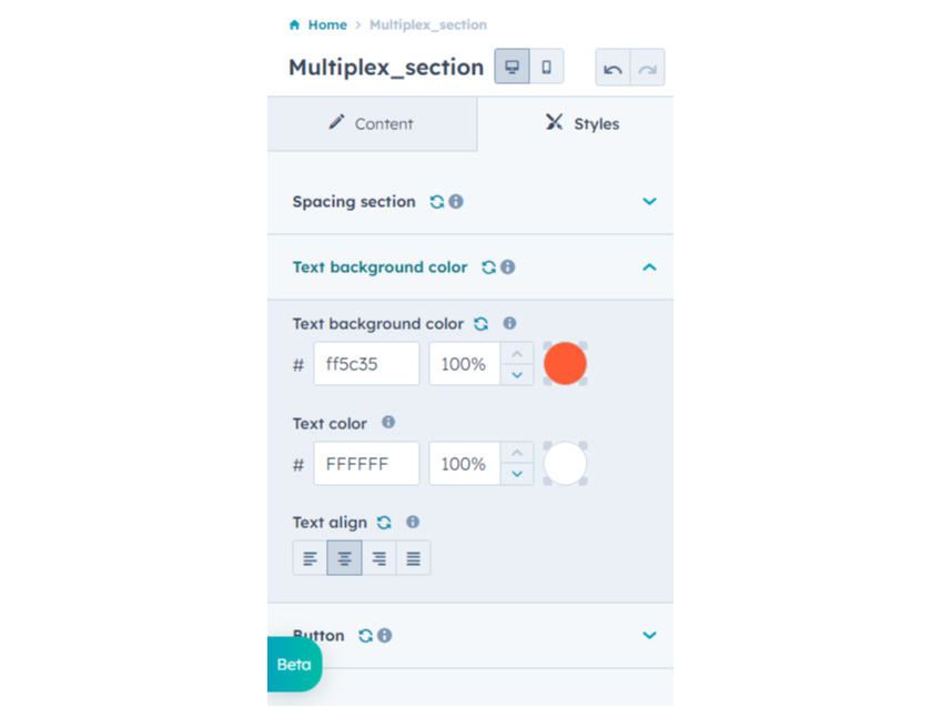Easily change module style.