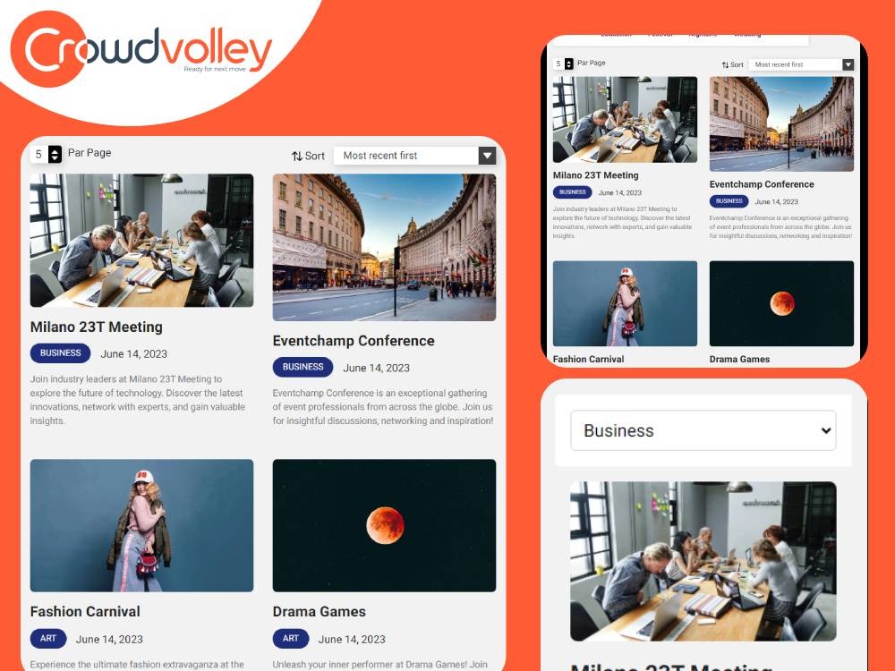 Responsive Design and Vivid UI.