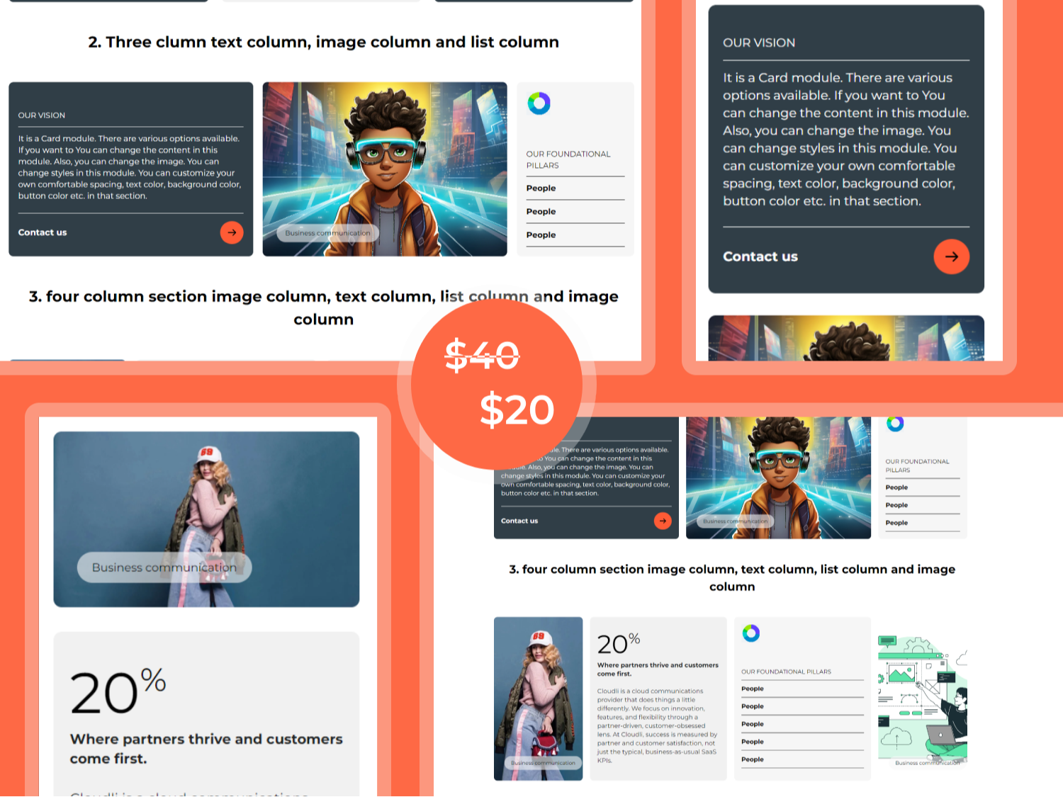 No coding knowledge is required 100% Drag & Drop
